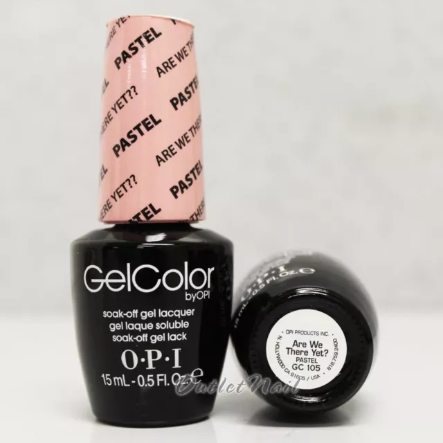 OPI GelColor PASTEL GC 105 ARE WE THERE YET? 15mL/ 0.5oz UV LED Gel Nail Polish