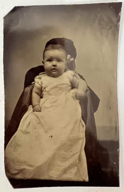 Antique Hidden Mother Tintype Photograph