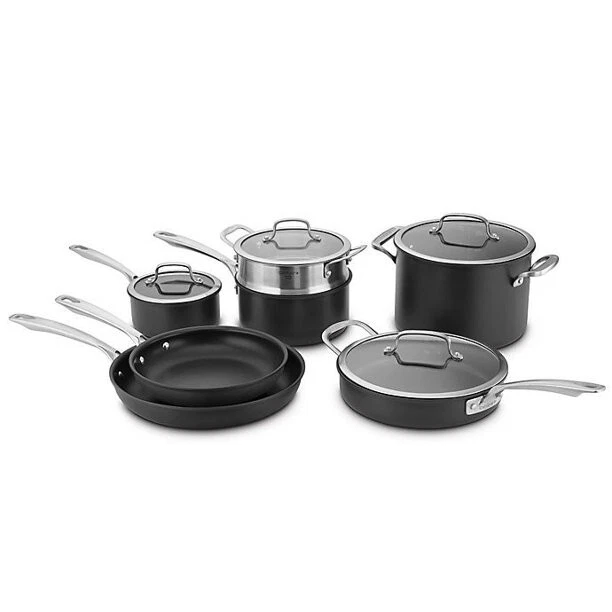 Cuisinart DS Induction Nonstick Hard Anodized 11-Piece Cookware Set - New Opened
