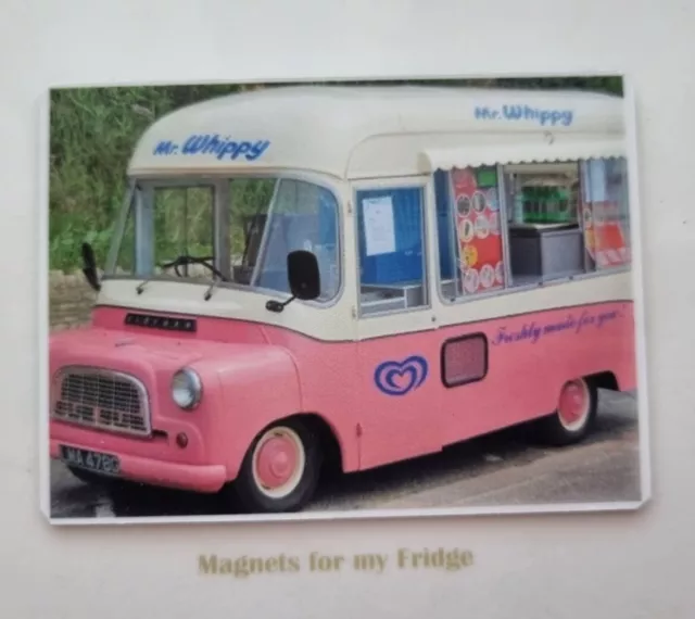 Vintage Mr Whippy Ice Cream Van Fridge Magnet - M503 Pdf