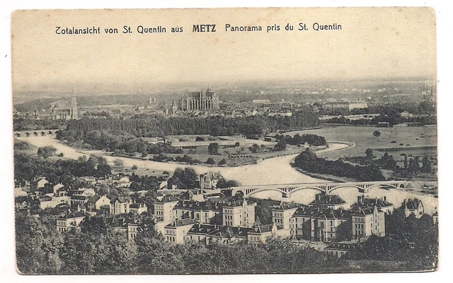 metz , panorama pris du st. quentin
