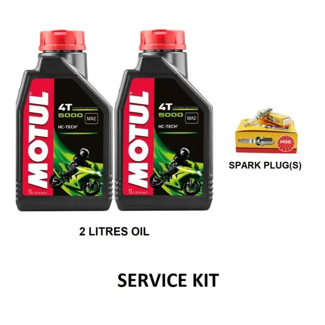 Service Kit For Honda CB 125 R Neo Sports Cafe ABS 2018-2020 (Oil & Spark Plug)