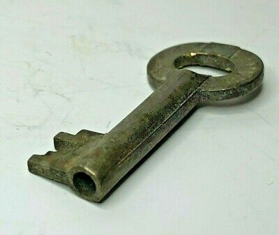 Antique Belfrey Brand cabinet or padlock key 38 mm long hollow end 5 mm 2