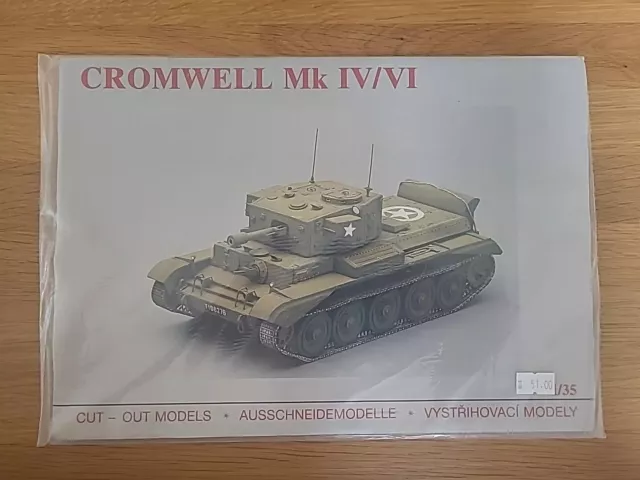 Cromwell Mk IV/VI Papier Bastelbogen DDR 1:35 Tchechschei Neu