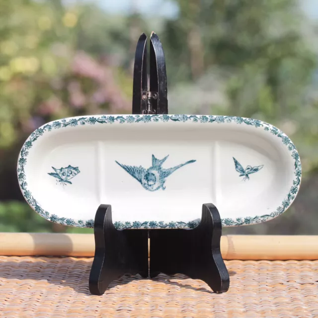 French service bird pattern comb door HB & Cie Choisy-Le-Roi Terre de Fer