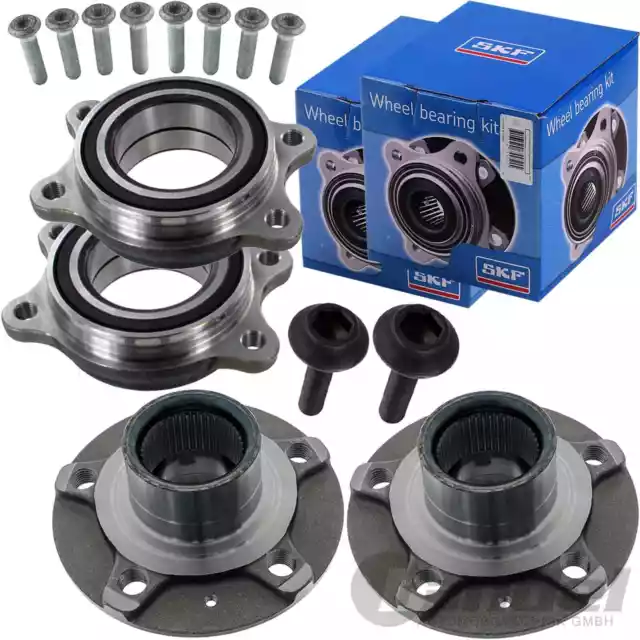 2x SKF Kit de Roulement Roue + Hub Avant pour Audi A4 (8K, B8) A5 A6 (4G, C7) A7