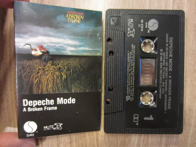 DEPECHE MODE '82 canadian SIRE cassette A BROKEN FRAME tested TAPE w/ BONUS trks