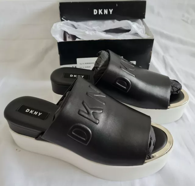 Dkny covo platform slide sandals deals