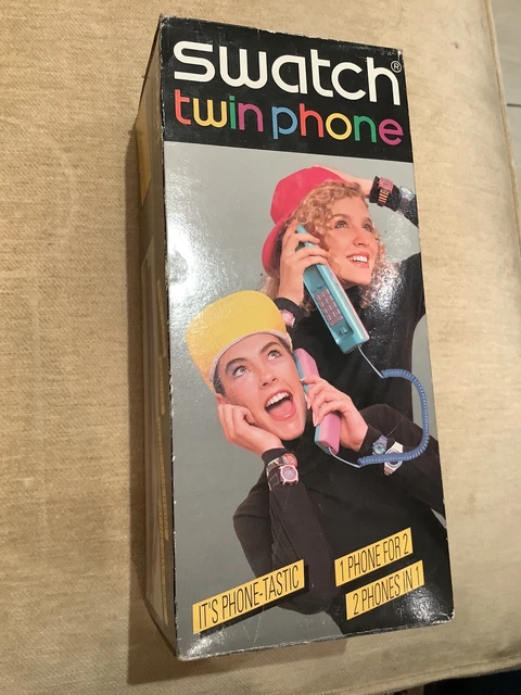 Swatch Twin Phone - XK200 Pink Jelly - Working Order - Boxed - No Reserve