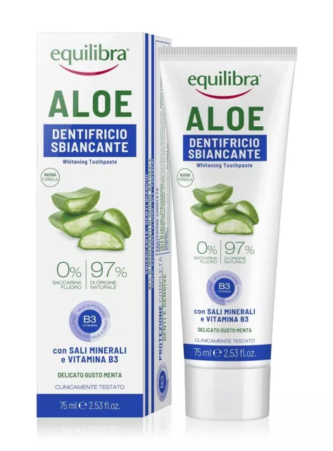 Aloe Dentifricio Sbiancante Equilibra 75ml 2