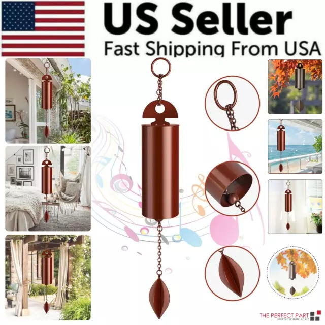 Large Deep Resonance Serenity Metal Bell Heroic Wind Chimes Outdoor Home Decor