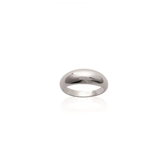 Bague Alliance Demi-jonc Argent Massif 925 – Taille 58 – Sans Nickel – Neuf Avec étiquettes