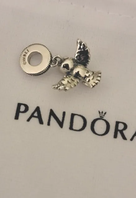 PANDORA Harry Potter Hedwig Owl Dangle Charm 799123C01   B92