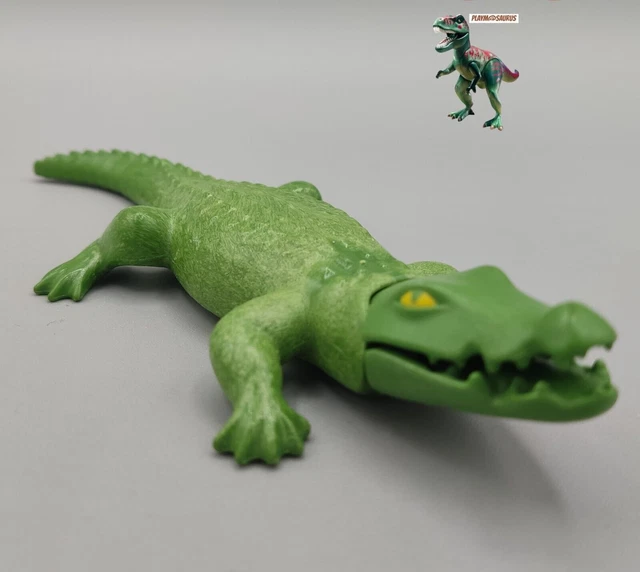 PLAYMOBIL CROCODILE REPTILE Animaux Zoo Savane Jungle EUR 3,50