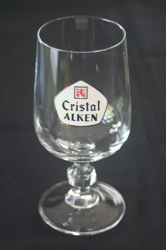 verre a biere ancien"cristal alken"