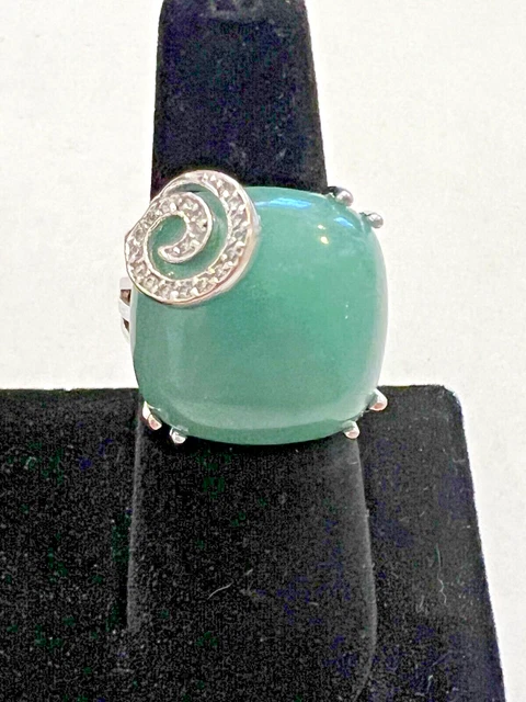 Park Lane Margarita Ring~Aventurine & Australian Crystals~Size 8.5
