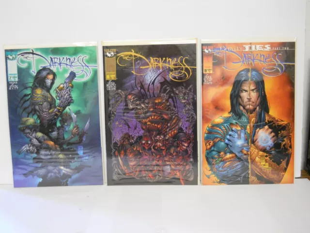 Lot of 3 Comic Books The Darkness Top Cow 7, 8, 9 Wohl Silvestri Isanove Lot#04
