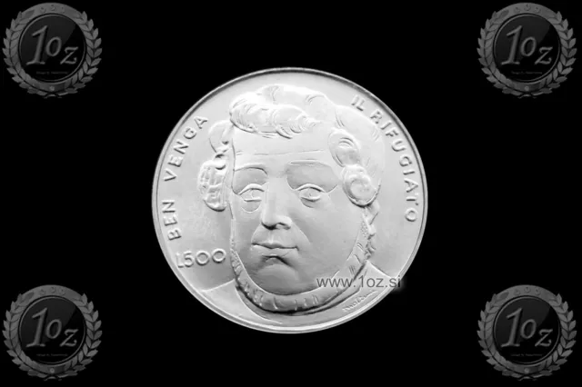 SAN MARINO 500 LIRE 1982 ( GARIBALDI ) SILVER Commemorative coin (KM# 139) UNC
