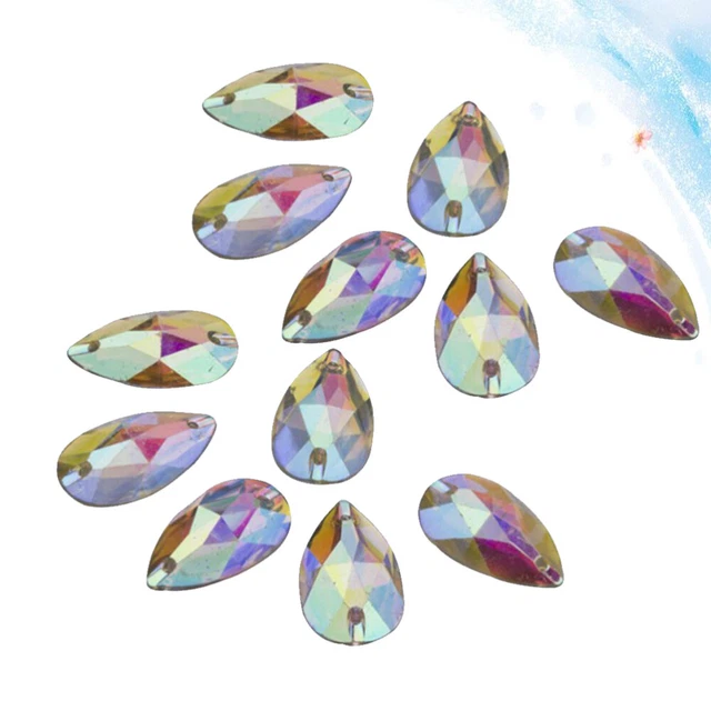 100 PIEZAS Gemas de cristal de costura Libro de recortes Decoración Joyería