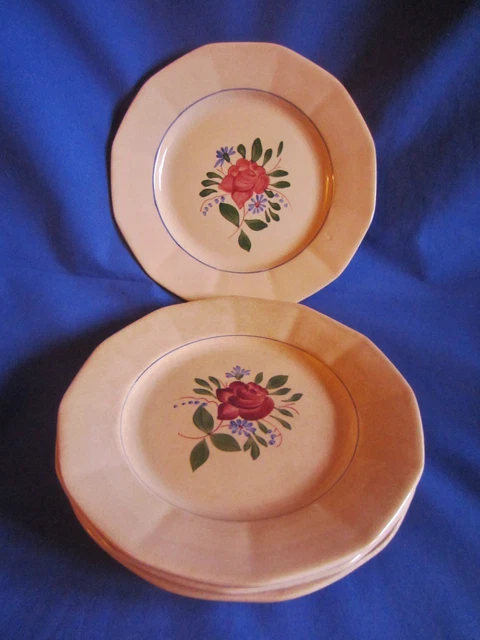 ANCIENNE ASSIETTE DIGOIN SARREGUEMINES Modèle Camélia Rouge 23 cm EUR 10,00 - FR