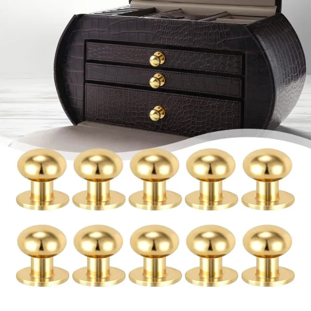 10 confezioni di mini manopole per cassetti in oro per installazioni rapide
