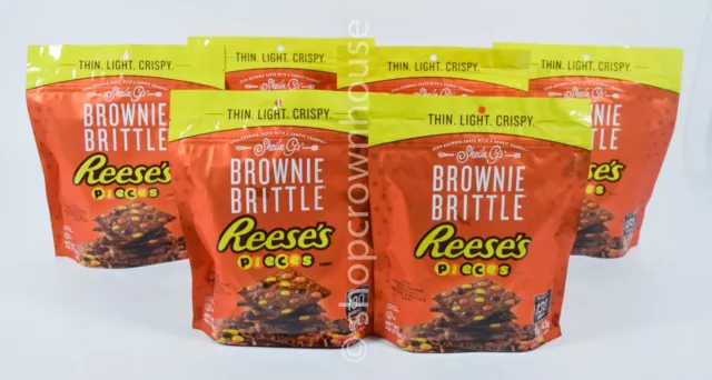 6 Sheila G's REESE'S PIECES Candy Brownie Brittle 4 oz bag 06/24/2023 Bulk