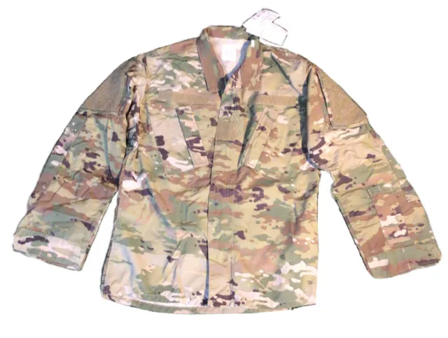 Small-Reg US Army Uniform Combat Coat ACU Top Jacket Shirt OCP Multicam Scorpion