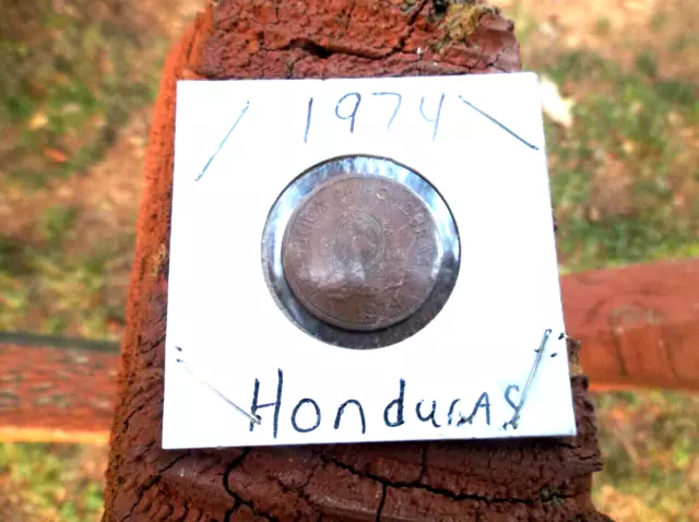 1974 Honduras 2 Centavos Coin Old Collectible Honduran Coins Money Rare Moneda