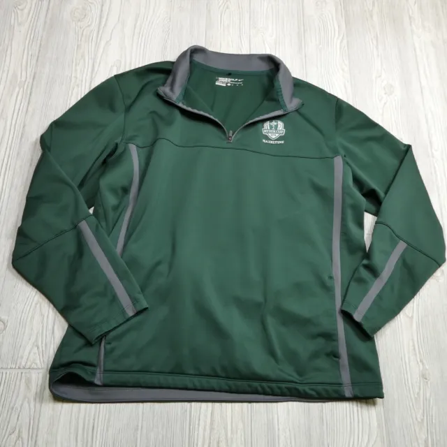 Nike Golf Sweater Adult XL Therma Standard Fit Green 1/4 Zip Ryder Cup Hazeltine