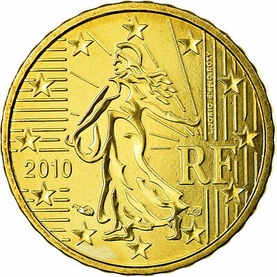 [#702244] France, 10 Euro Cent, 2010, SPL, Laiton, KM:1410