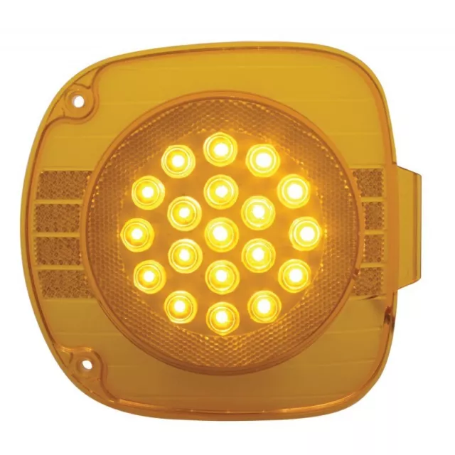 Freightliner Century Class LED Turn Signal Light with Amber LED and Amber Lens