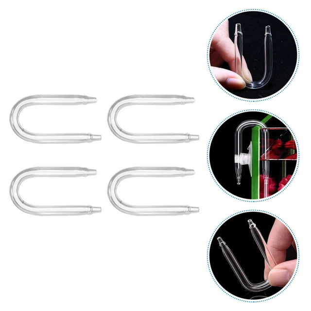 4 Pcs Co2 Generator System Fish Tank Elbow Aquarium Accessories Reaction Tube