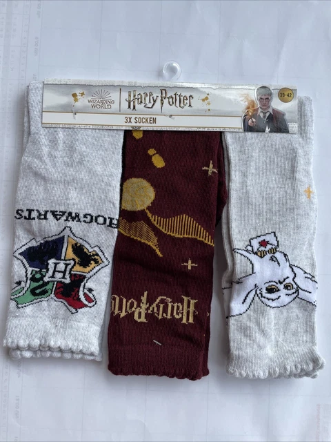 Harry Potter Socken 5er Pack – Für Jungen & Mädchen, Grau/Blau, Aus Baumwolle/Polyester/Elasthan