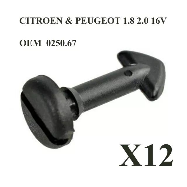 Kit de 5 Vis Clips Fixation Protection Agrafe Pour Peugeot 206 207