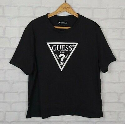 Vintage Retro 90S Guess Usa Bright Bold Sports Oversized Festival T Shirt Top