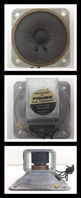 Vintage Fisher T-109 3" Cone Tweeter 1960s 8 ohm From XP-1A Speaker