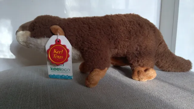 Keel Toys Plush Otter - 100% Recycled Childrens Eco Friendly 23cm Soft Plush Toy
