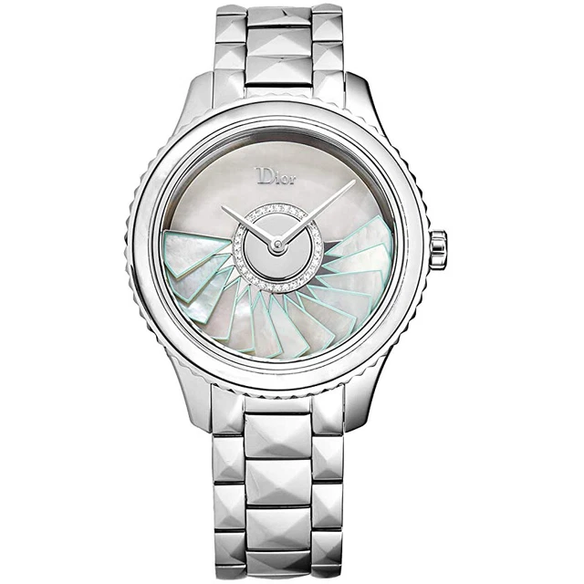 Dior Grand Ball Limited Ed CD153B11M001 Diamond MOP Ceramic Automatic 37MM Watch