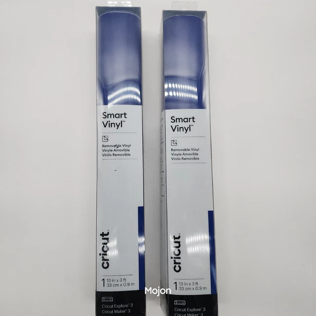 2-Pack Cricut Smart Removable Vinyl 13" x 3ft Each Blue Explorer 3 & Maker 3