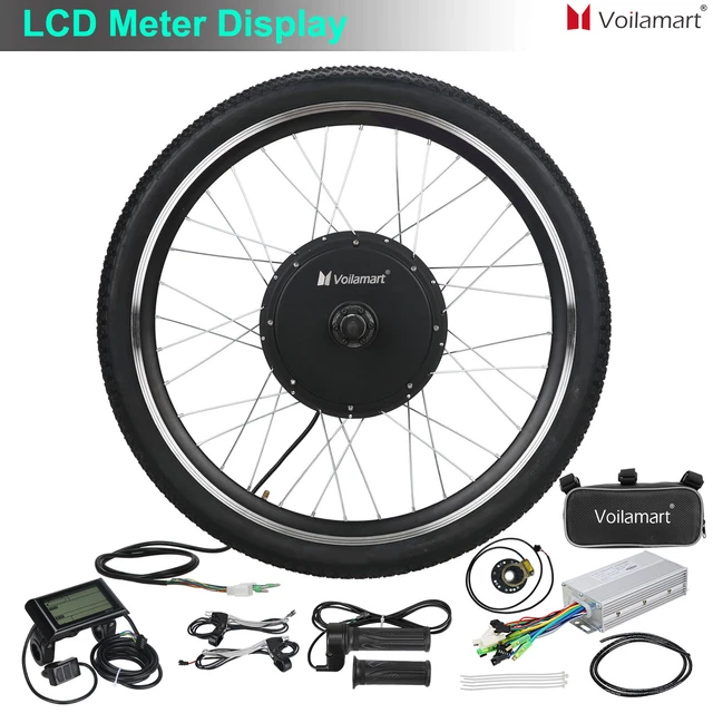 VOILAMART 26'' ELECTRIC Bicycle Motor Conversion Kit 1000W LCD Front