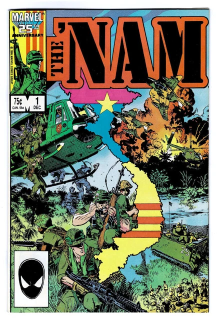 THE 'NAM #1 in VF conditrion a 1986 Marvel war comic   1st issue  Michael Golden