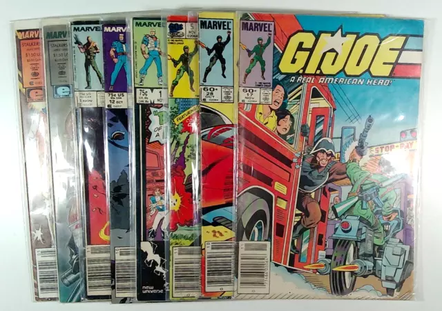 G.I. Joe, Mark Hazzard Merc, Kickers Inc, Stalkers Comics (Lot of 8)
