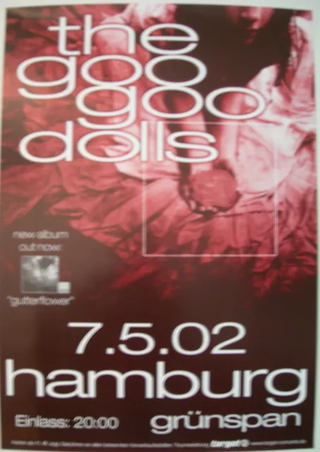 The Goo Goo Dolls Concert Tour Poster 2002 Gutterflower