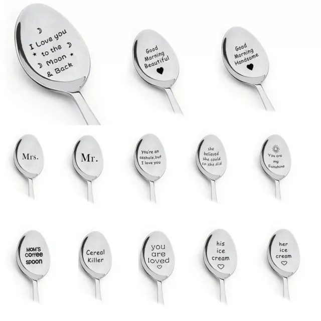 I forking love you Engraved Fork Set Best Gift for Husband Mrs. Family Friends~