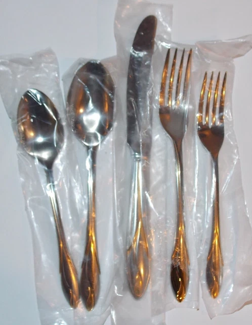 YAMAZAKI DE SOUSA Japan Eternity Stainless Gold Accent 42 Pc Flatware Set #1989 $479.00 YAMAZAKI DE SOUSA Japan Eternity Stainless Gold Accent 42 Pc Flatware Set #1989 $479.00