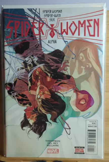 Spider-Women ALPHA # 1 - Spider-Woman Spider-Gwen & Silk Marvel Comic NM