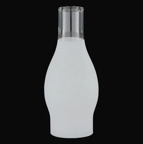 Frosted Lamp Chimney 2 5/8 X 7 3/4 Glass Rayo Central Draft Kerosene Oil Burners