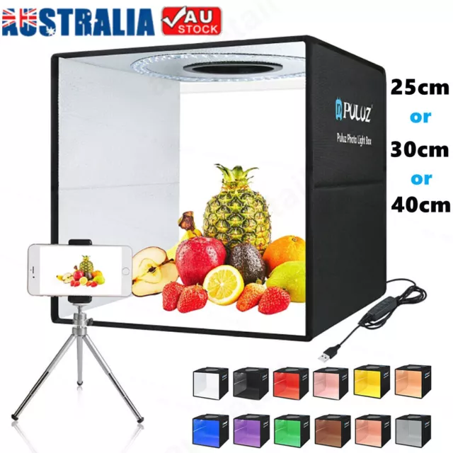 25/30/40cm Photography LED Light Box Tent Portable Cube Room Photo Studio PULUZ