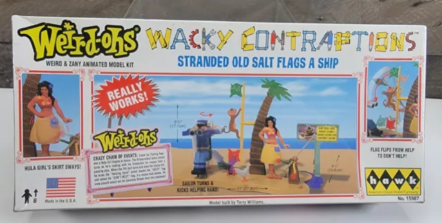 Weird Ohs Wacky Contraptions Stranded Old Salt Flags A Ship Model Kit NEW SEALED