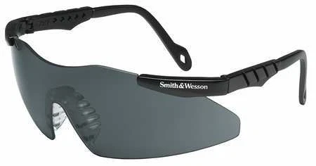Smith & Wesson 19824 Safety Glasses, Wraparound Smoke Polycarbonate Lens,